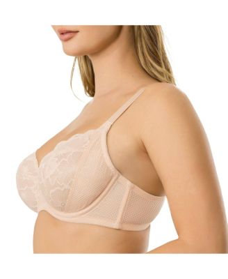 Women's Luxlacy Unlined Wired Bra, Desert Flower, 40H