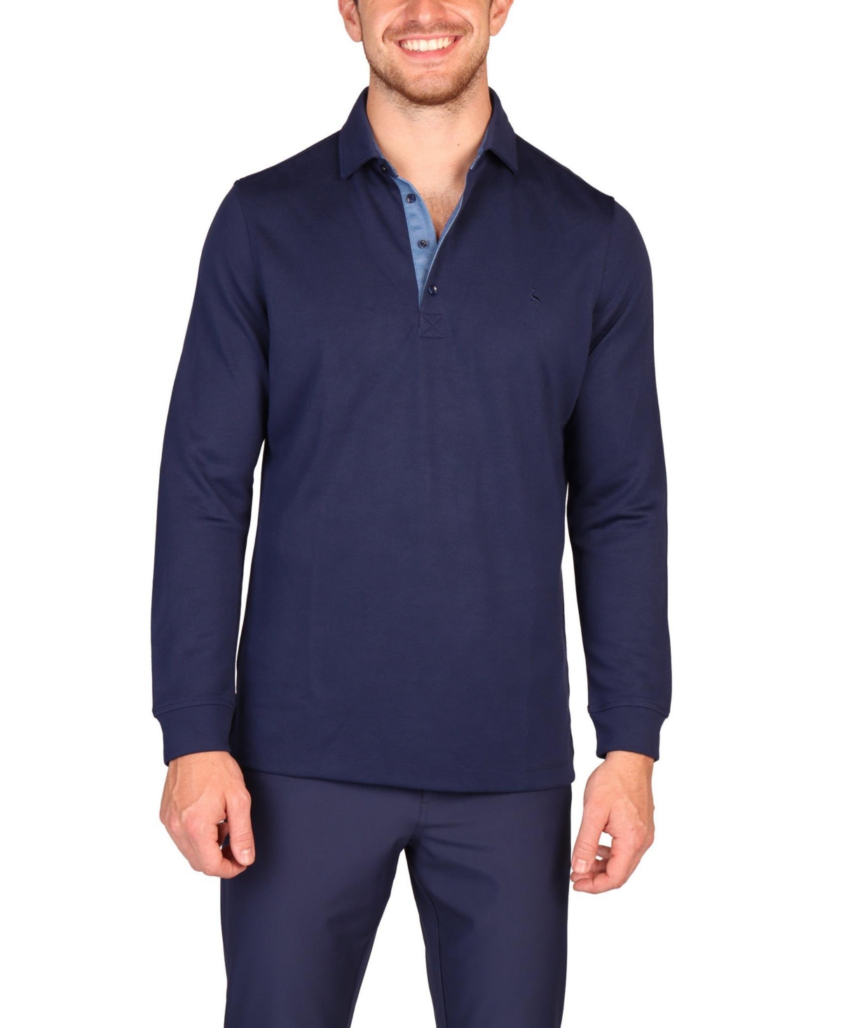 Tailorbyrd Men's Motion Long Sleeve Polo