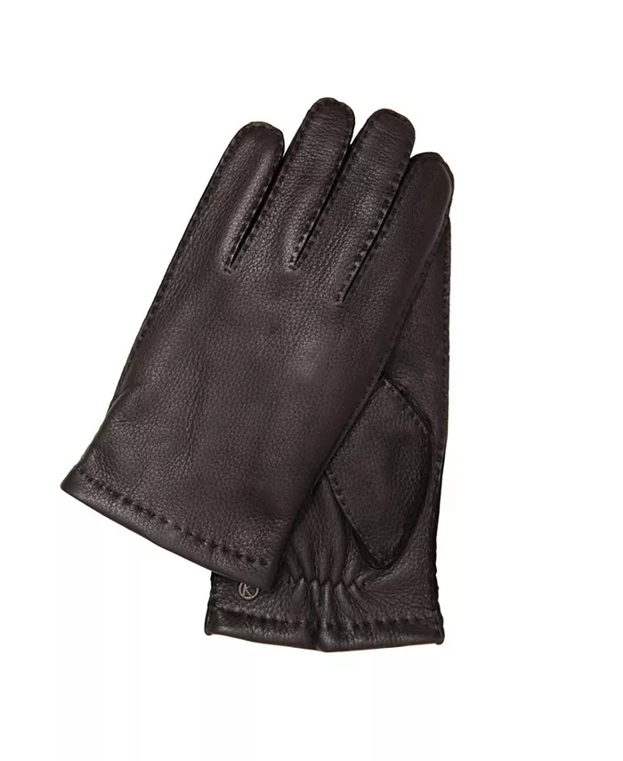 Men`s Premium Deer Skin Touchscreen Gloves "CHARLES Touch" Wool Lining