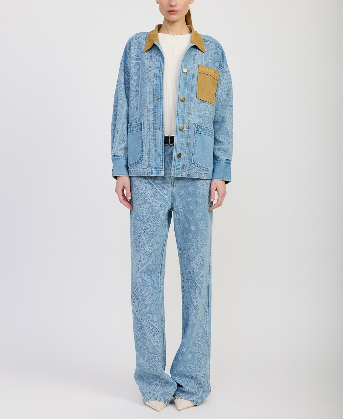 En Saison Women's Tarak Long Sleeves Jacket In Blue