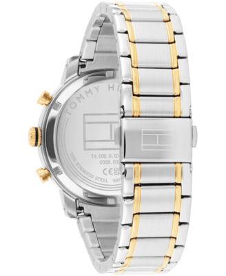 Men's Multifunction Two Tone Stainless Steel Bracelet Watch, 42mm