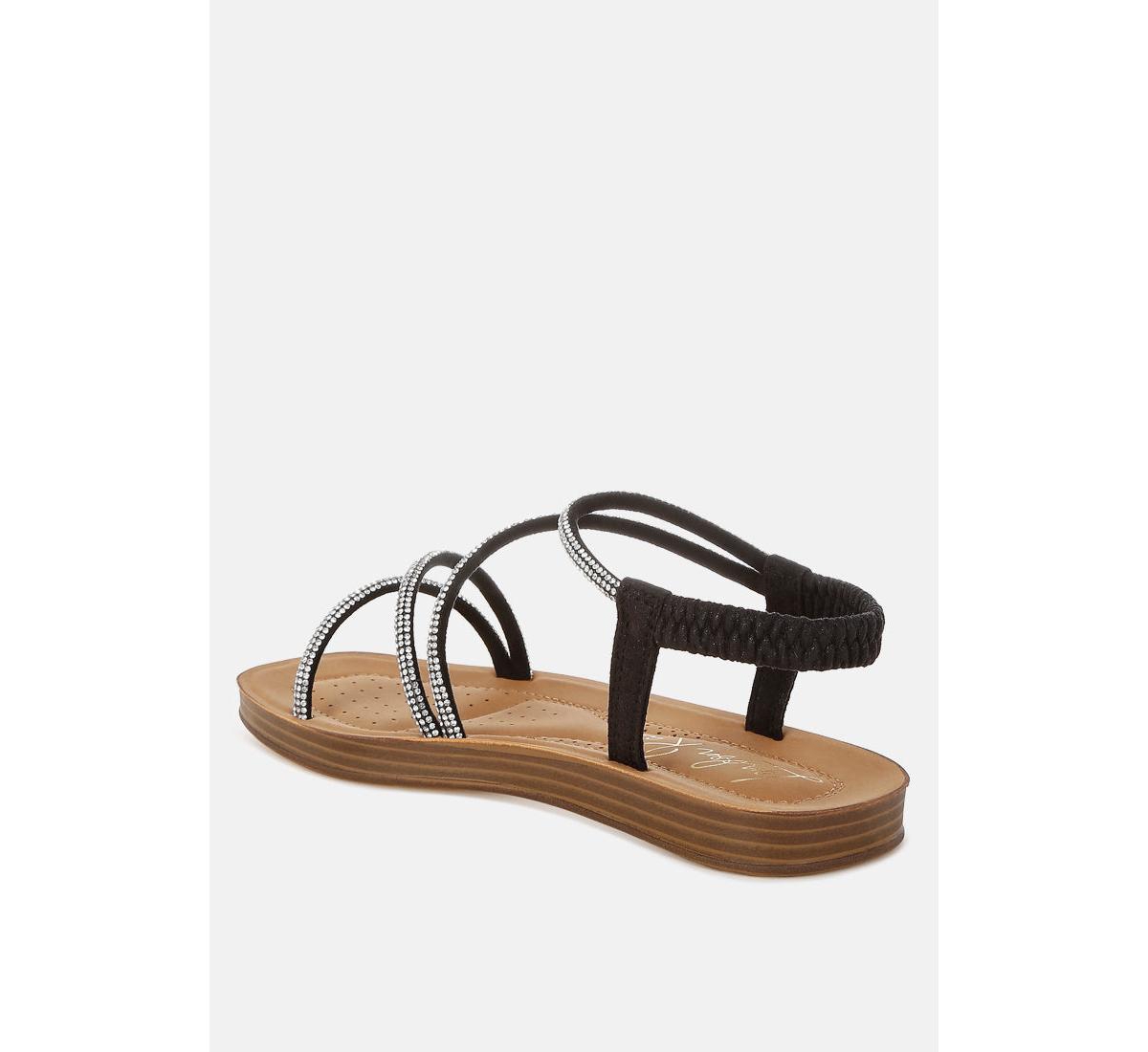 Ridayne Rhinestones Embellished Strappy Sandals Women