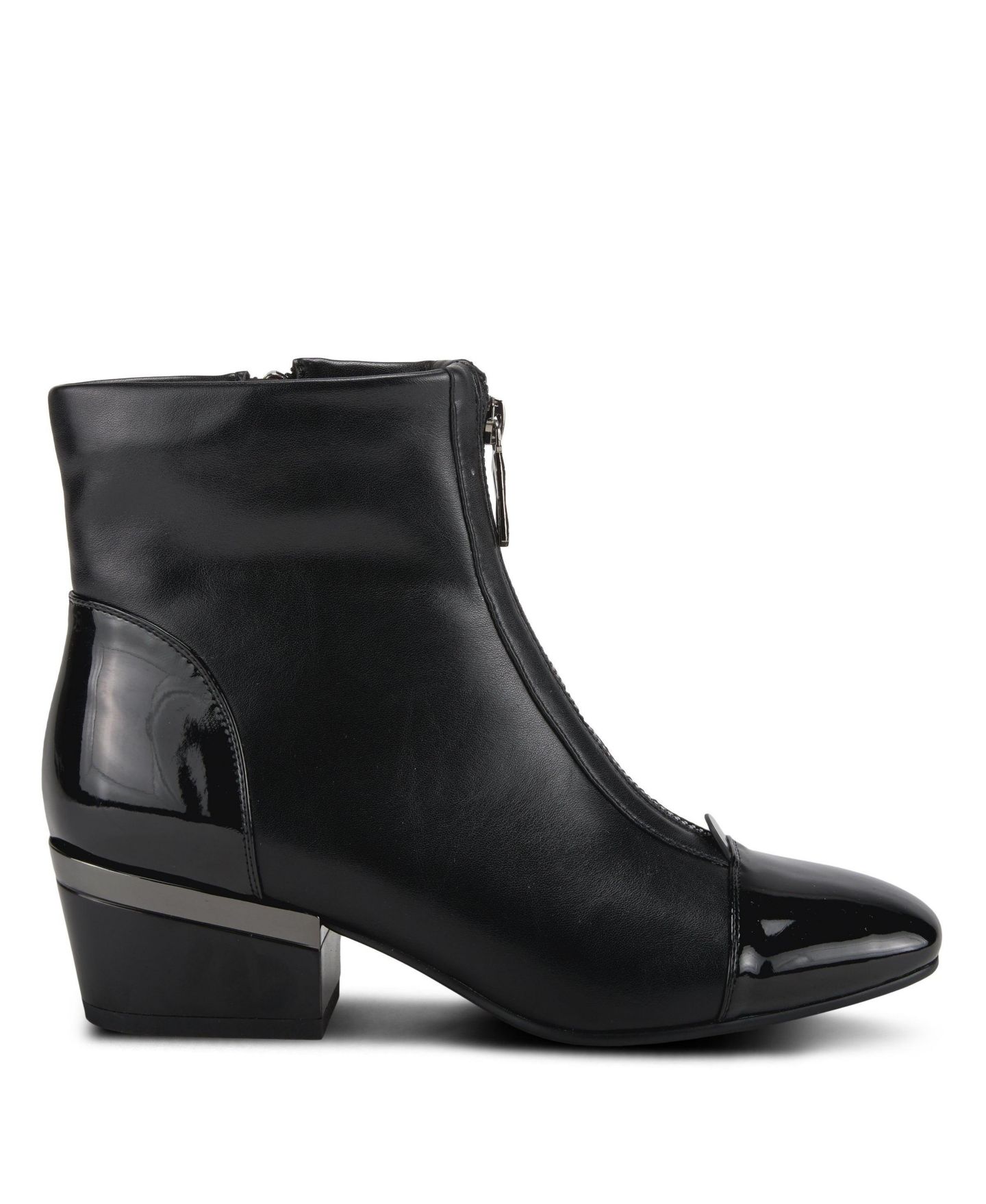 Женские туфли Azura Mozza Bootie Heel with Patent Leather Upper, цвет: Чёрный — фото 5