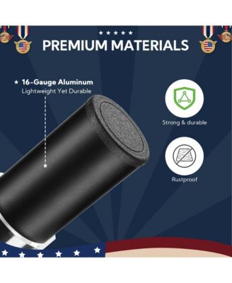 EZ GO 14ft Telescopic Flag Pole Kit with Starlink Gen3 Pipe Adapter for Outdoor Tailgate Party, Sliver