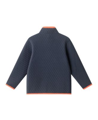Toddler/Child Boys Navy Quilted Quarter Zip Top