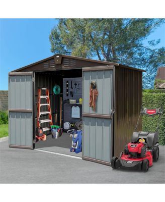 6.2-ft x 8.2-ft Galvanized steel Storage Shed