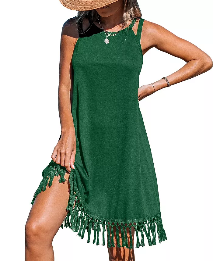 Women's Boho Breeze Tassel Cover Up Dress - thumbnail 8