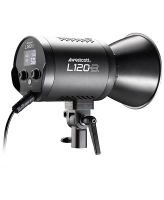 L120-B 120W Bi-Color COB LED Light, Black