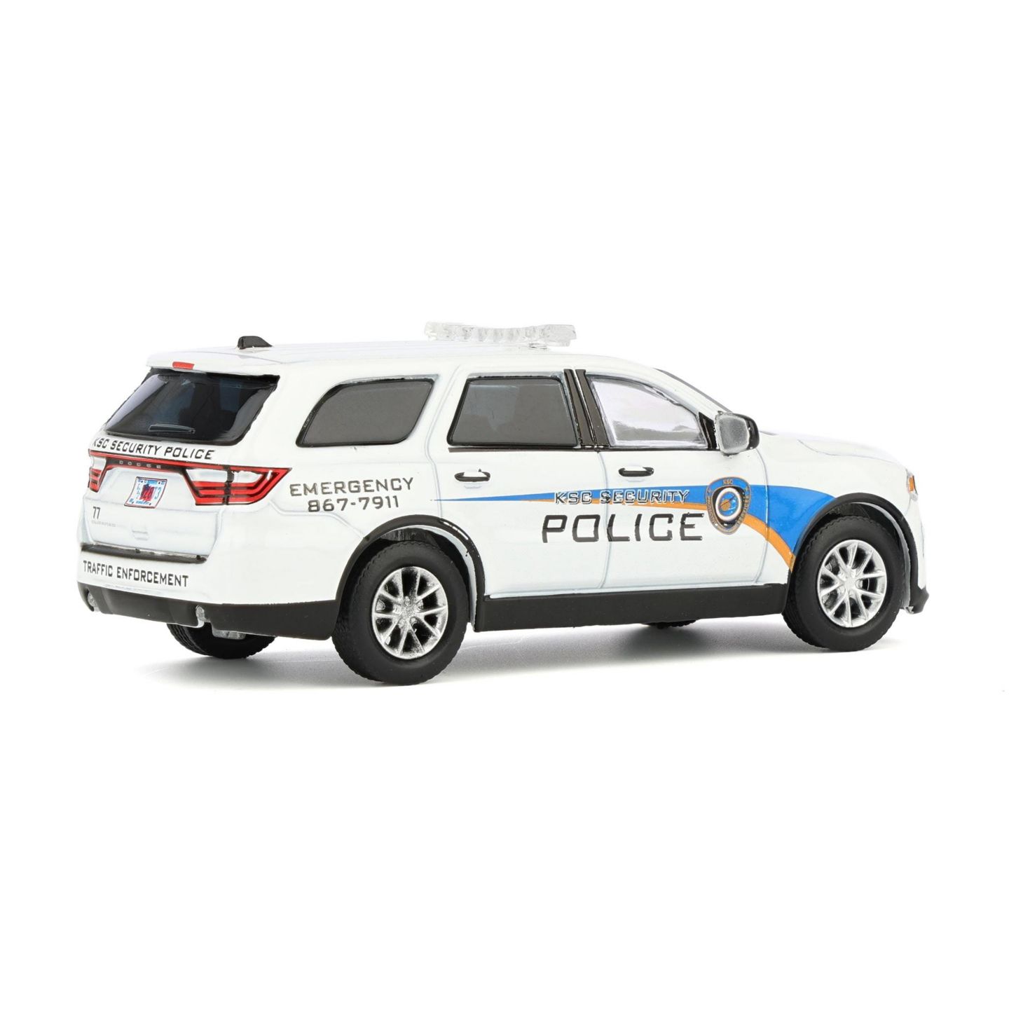 Детская игрушка Greenlight 1/64 Scale 2017 Dodge Durango Kennedy Space Center Security Die-Cast Metal Collectible Toy Car — фото 3