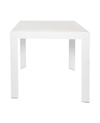 Kent Outdoor White Table With 2 Grey Chairs Dining Set