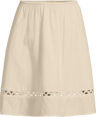 Women's Voile Ladder Trim Above the Knee Skirt
