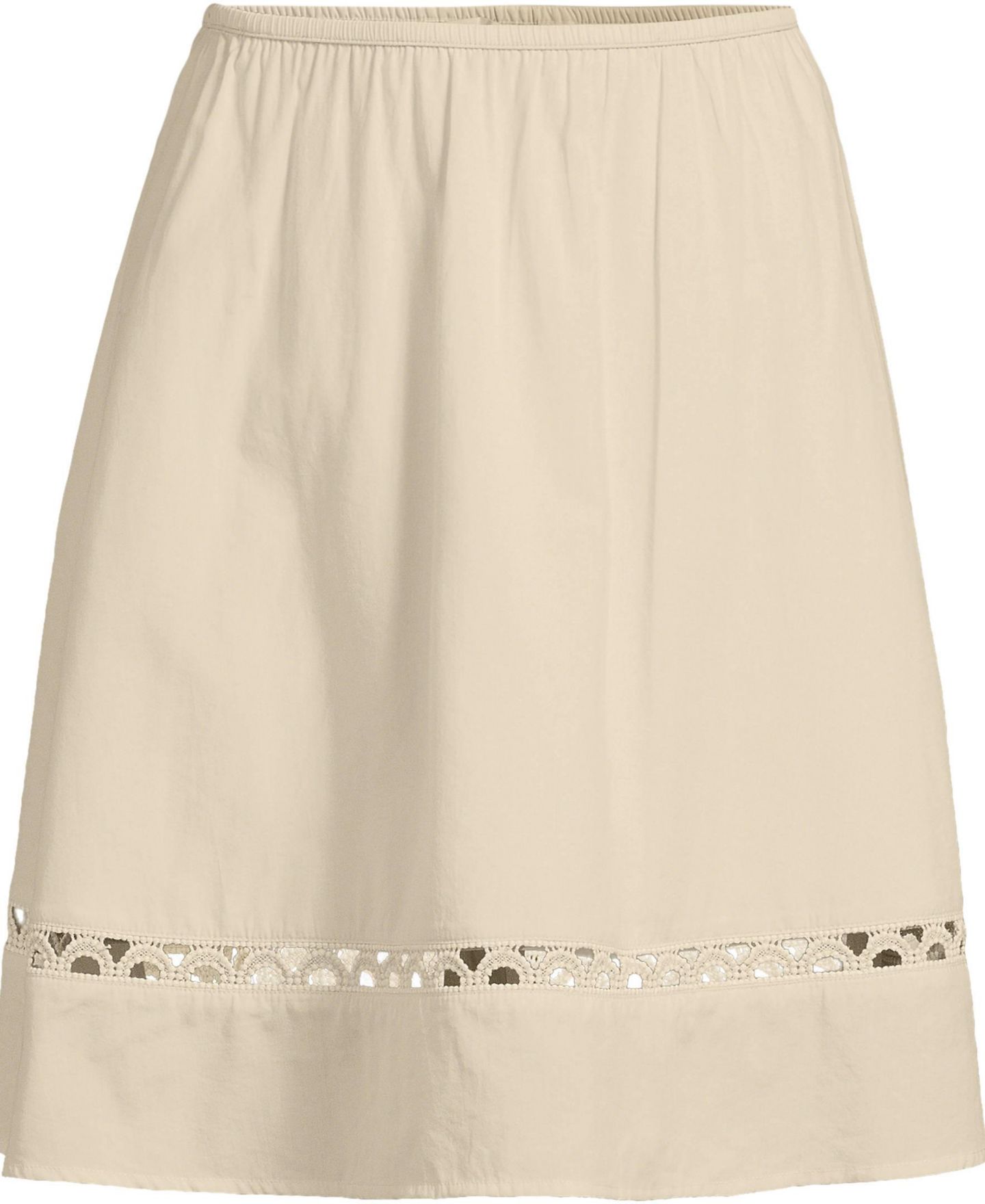 Женская юбка Lands' End Voile Ladder Trim Above the Knee, цвет: Dried Bamboo — фото 4