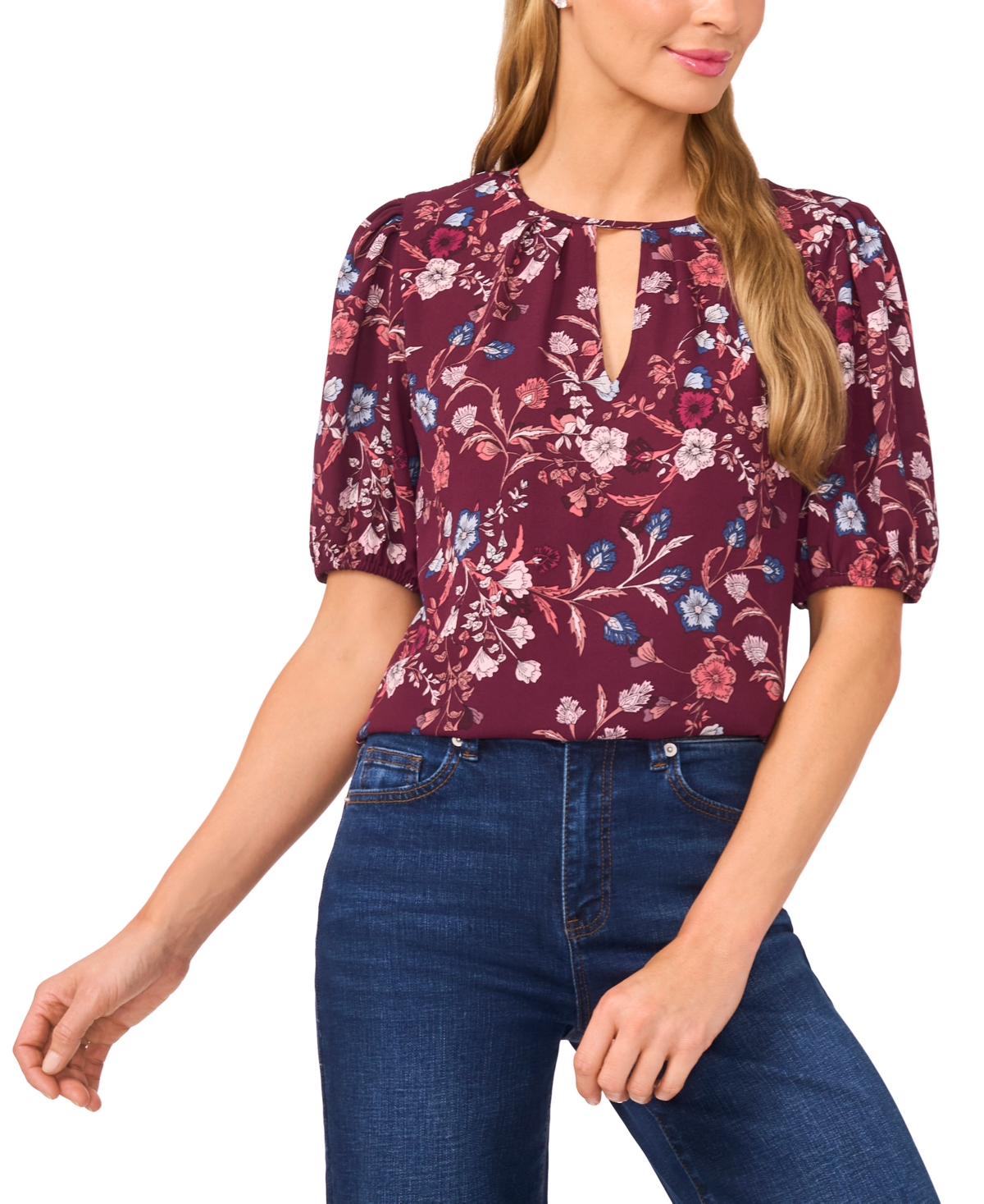 CeCe Women's Puff Sleeve Blouse