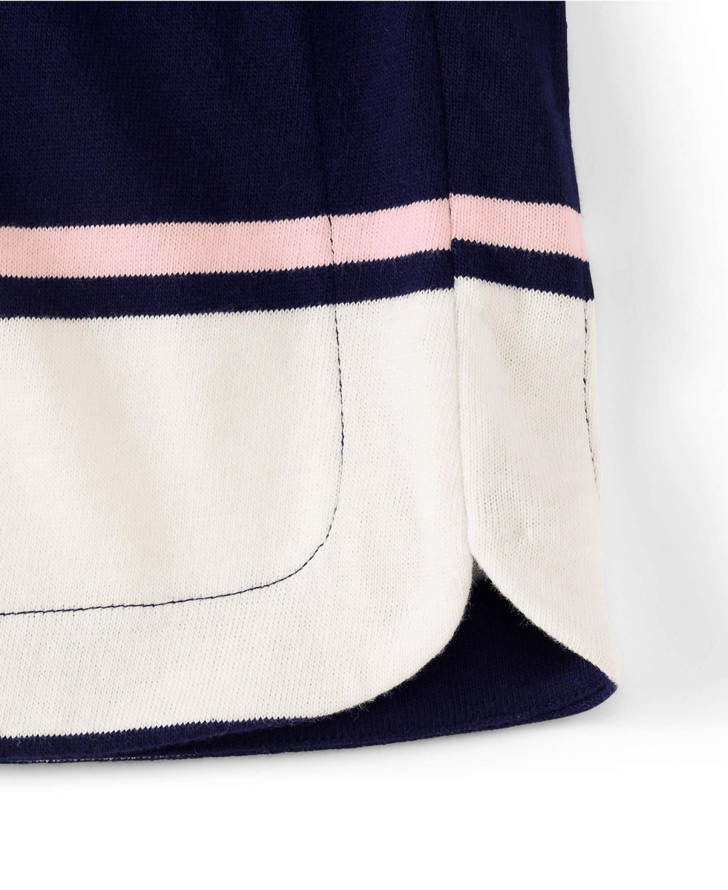 Женская футболка Lands' End Petite Short Sleeve Mariner, цвет: Морской тёмно-синий / Розовый — фото 4