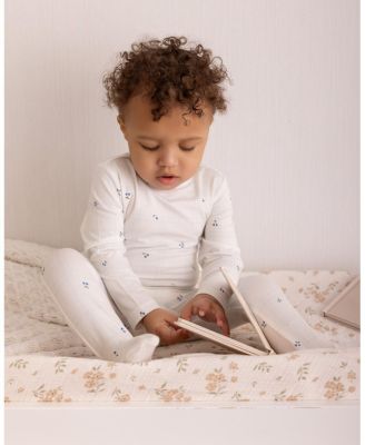 Baby "Berry Sweet" Modal Blend Tonal Plaid Footie