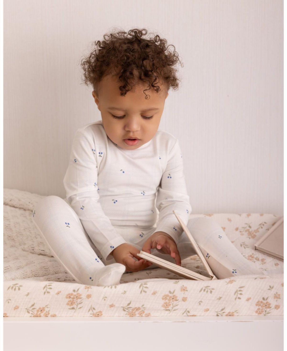 MeMoi Baby "Berry Sweet" Modal Blend Tonal Plaid Footie