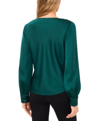 Women's Long-Sleeve Cowl Neck Top
