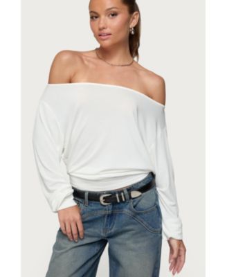 Women's Nannie Off Shoulder Oversized Top