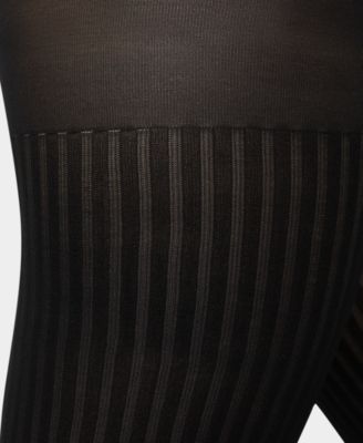 Women's Faux Textured Knee Tights U24627