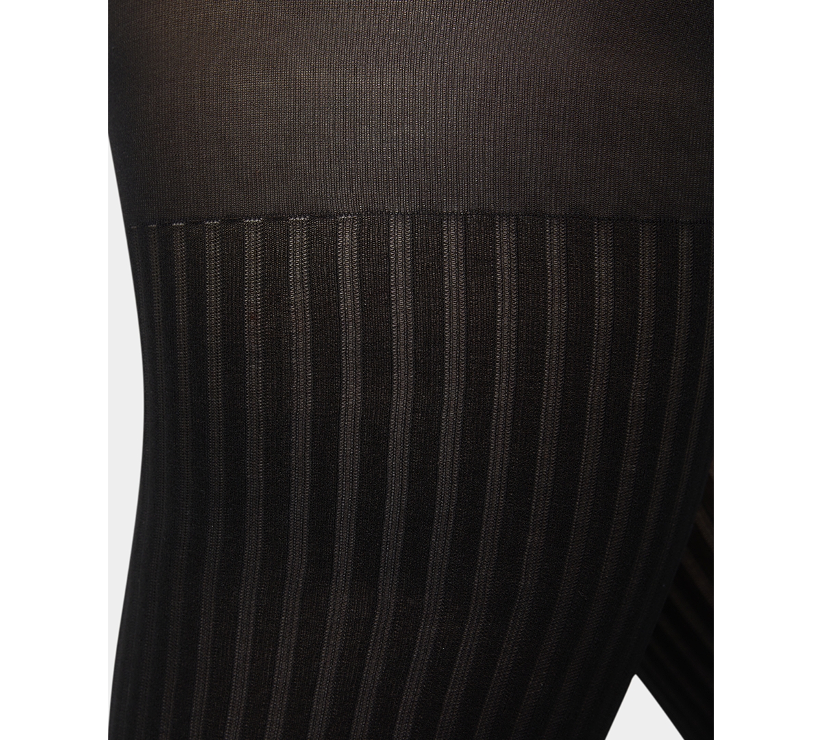 Hue Women's Faux Textured Knee Tights In Black