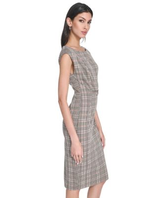 Women's Menswear Sheath Short Dress