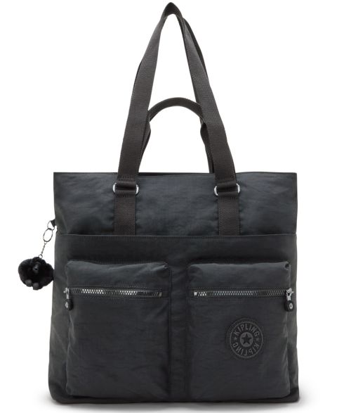 Женская сумка Kipling India 16" Laptop Large Tote Handbag, цвет: Чёрный