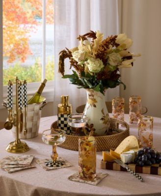 Wild Rose Highball Glasses, Set of 4