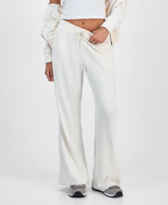 Juniors' Ribbed Velour Drawstring Pants