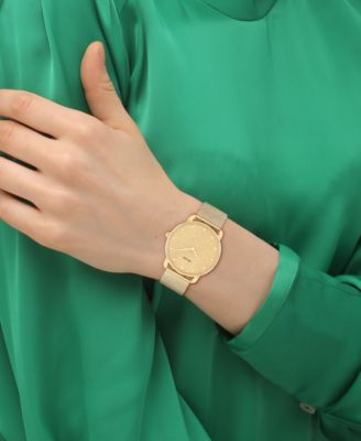 Women's Elliot Gold Tone Stainless Steel Mesh Bracelet Watch, 36mm