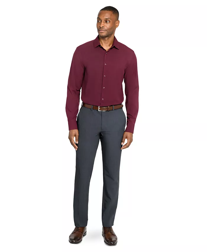 Men's Solid Performance Stretch Cooling Comfort Dress Shirt - thumbnail 9