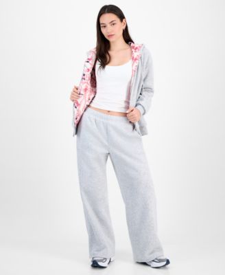 Ultra Flirt Juniors Full Zip Faux Fur Lined Hoodie Faux Fur Lined Sweatpants In Multi