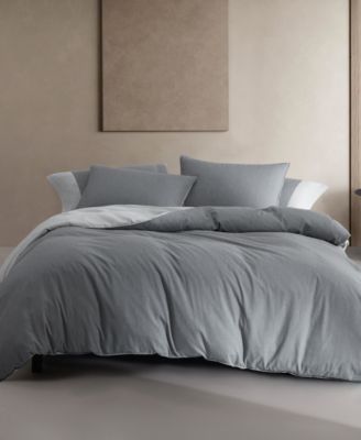 Contrast Weave Rekoop Sateen 3-Pc. Duvet Cover Set, Queen