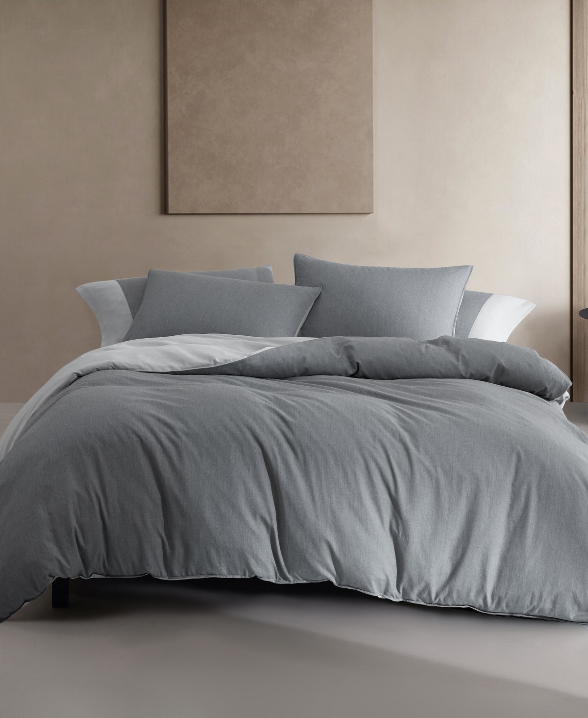 Calvin Klein Contrast Weave Rekoop Sateen 3-Pc. Duvet Cover Set