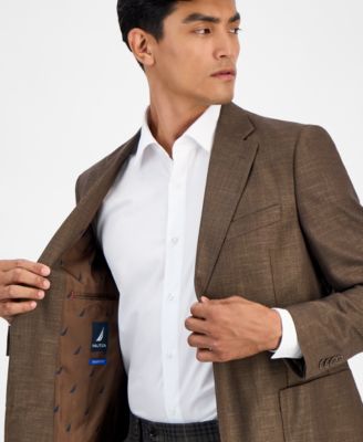 Men Modern-Fit Active Stretch Structure Weave Sport Coat  
