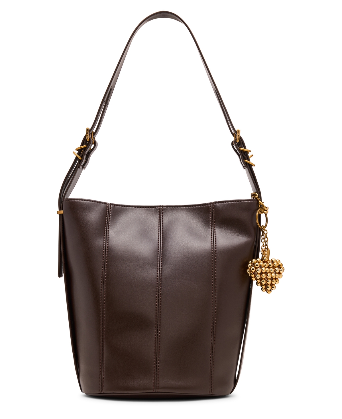 Steve Madden Bharloe Mini Bucket Bag In Brown