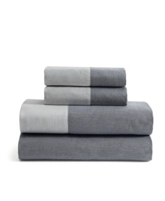 Contrast Weave Rekoop Sateen 4-Pc. Sheet Set, King