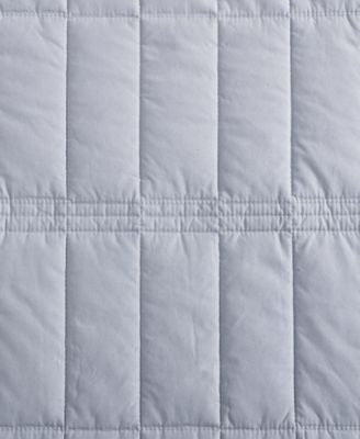 Washed Percale Solid Cotton 2-Pc. Quilt Set, Twin