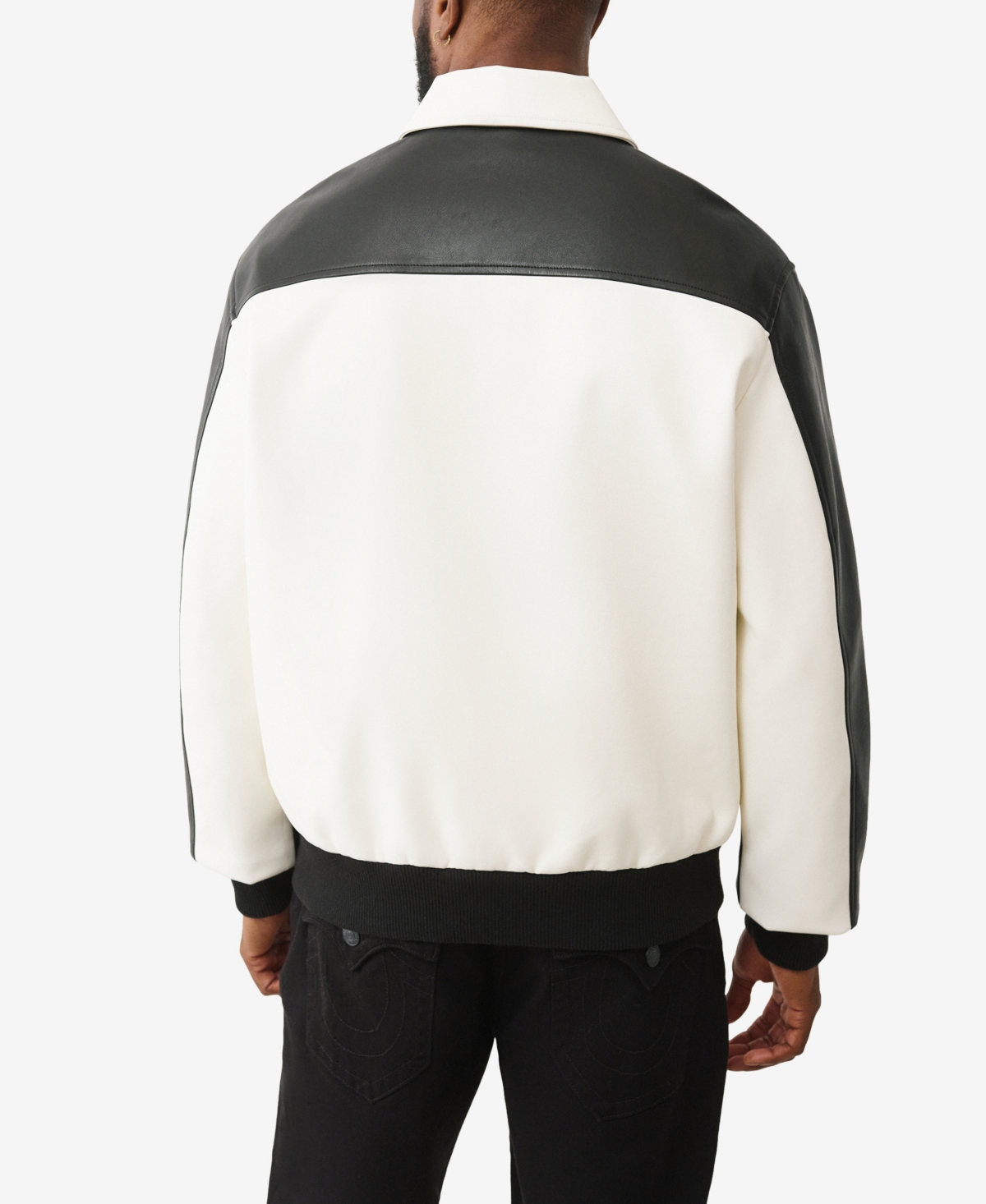 True Religion Men's Long Sleeve Racing Jacket