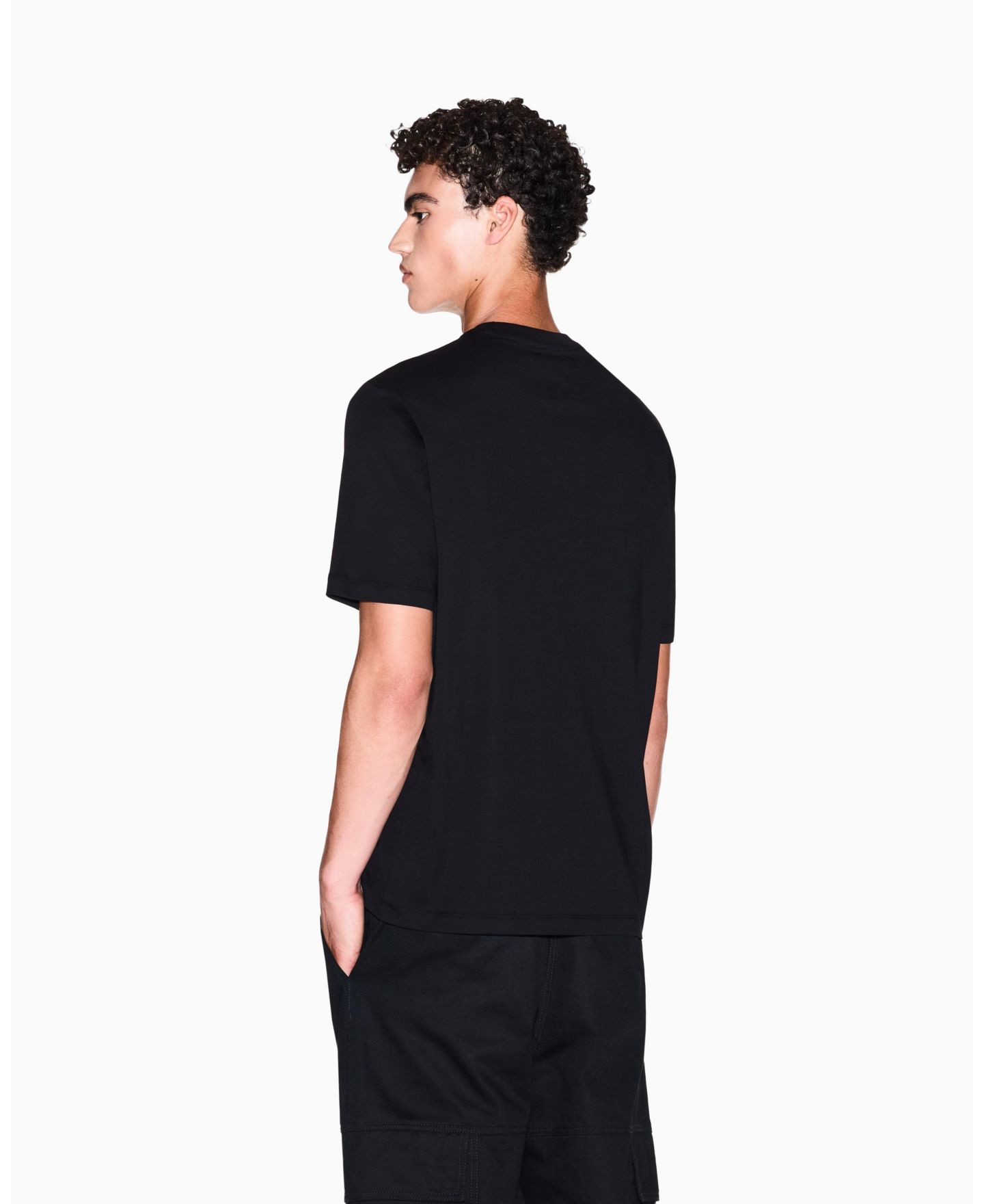 Мужская футболка A|X Armani Exchange Small Logo Icon, цвет: Чёрный — фото 4