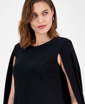 Women's Scuba Caplet Shift Dress