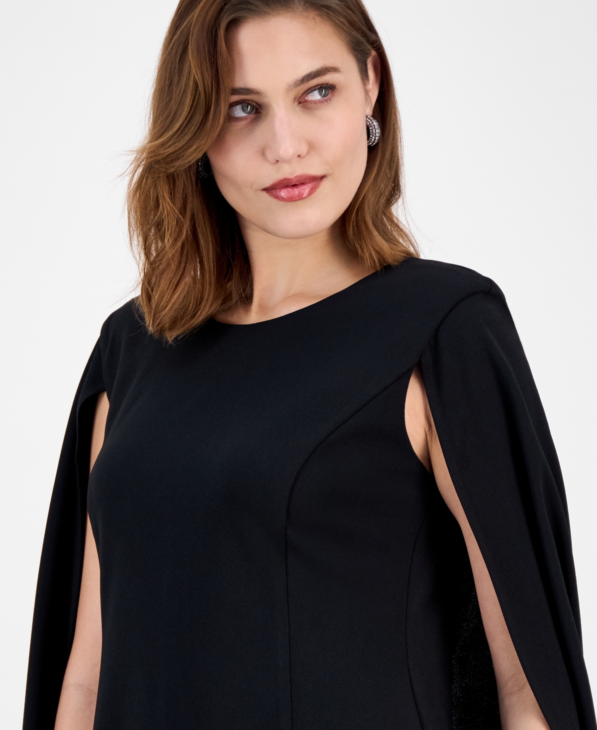 Connected Women's Scuba Caplet Shift Dress