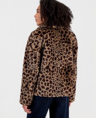 Juniors' Faux-Fur Jacket