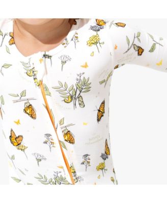 Unisex Baby Monarch Butterfly Convertible Footie