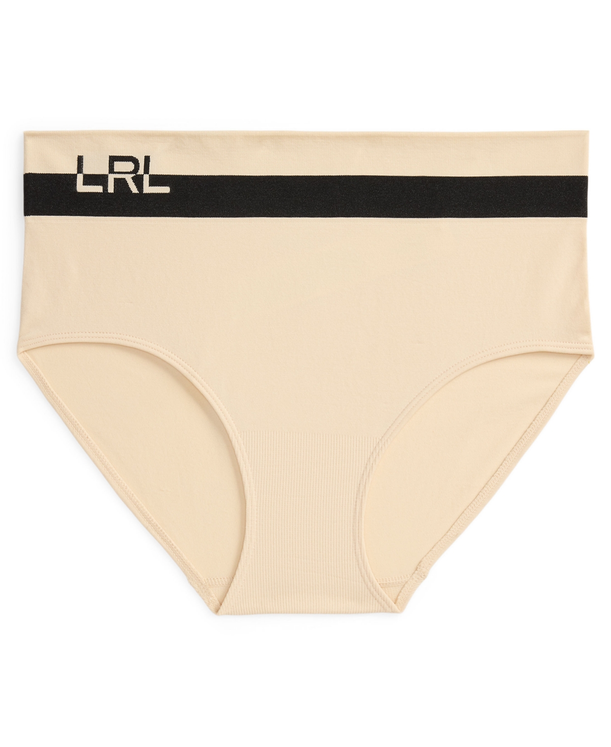 Ralph Lauren Women's Two-tone High-rise Jersey Briefs In Neutral