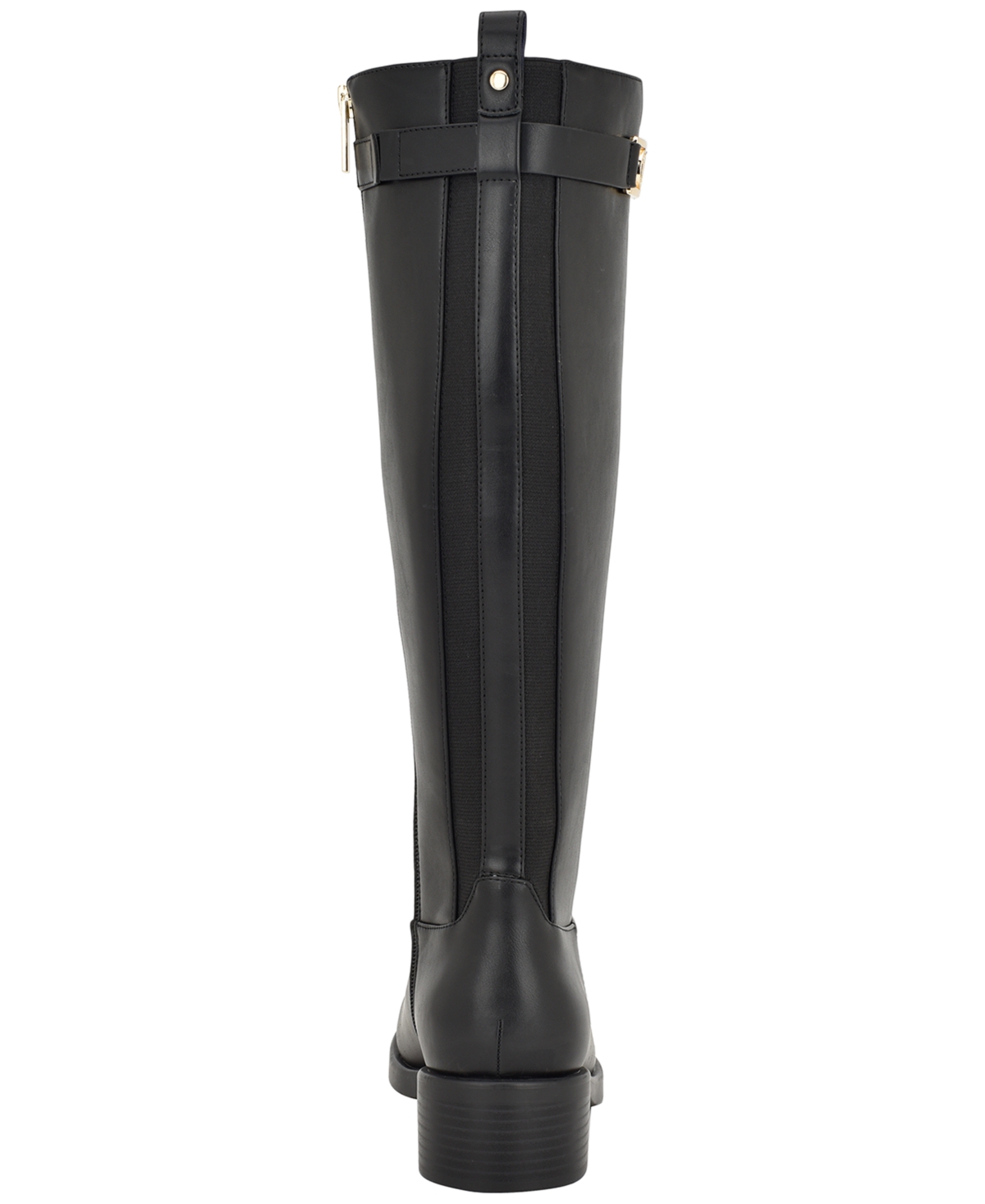 Tommy Hilfiger Womens Iviann Tall Riding Boots Regular Wide Calf In Black
