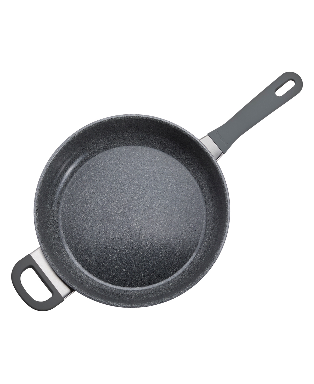 Zwilling Parma Plus Ceramic Nonstick 3.9-quart Saute Pan With Helper Handle And Lid In Gray