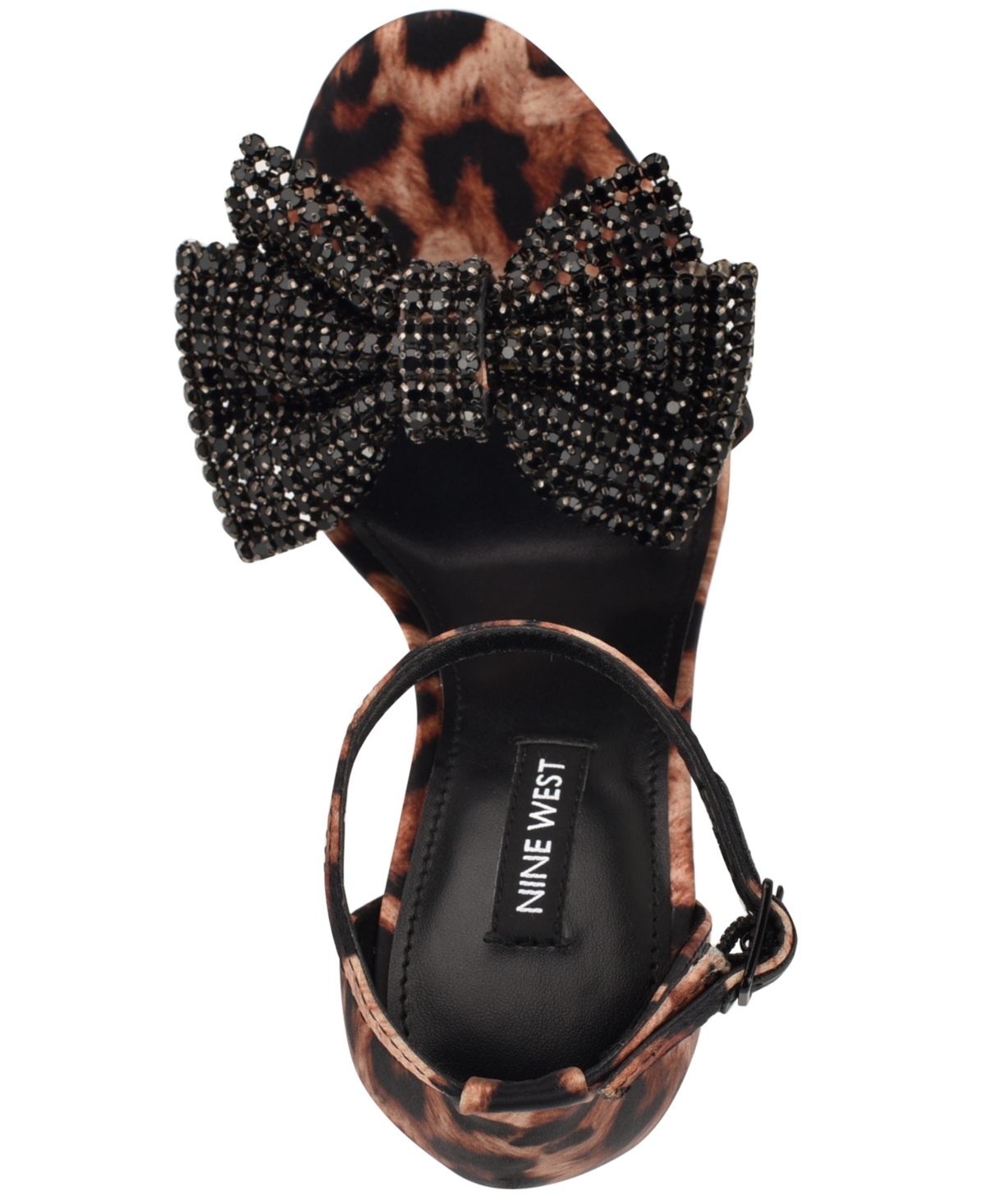 Nine West Women's Tansie Embellished High Stiletto Dress Sandals In Brown