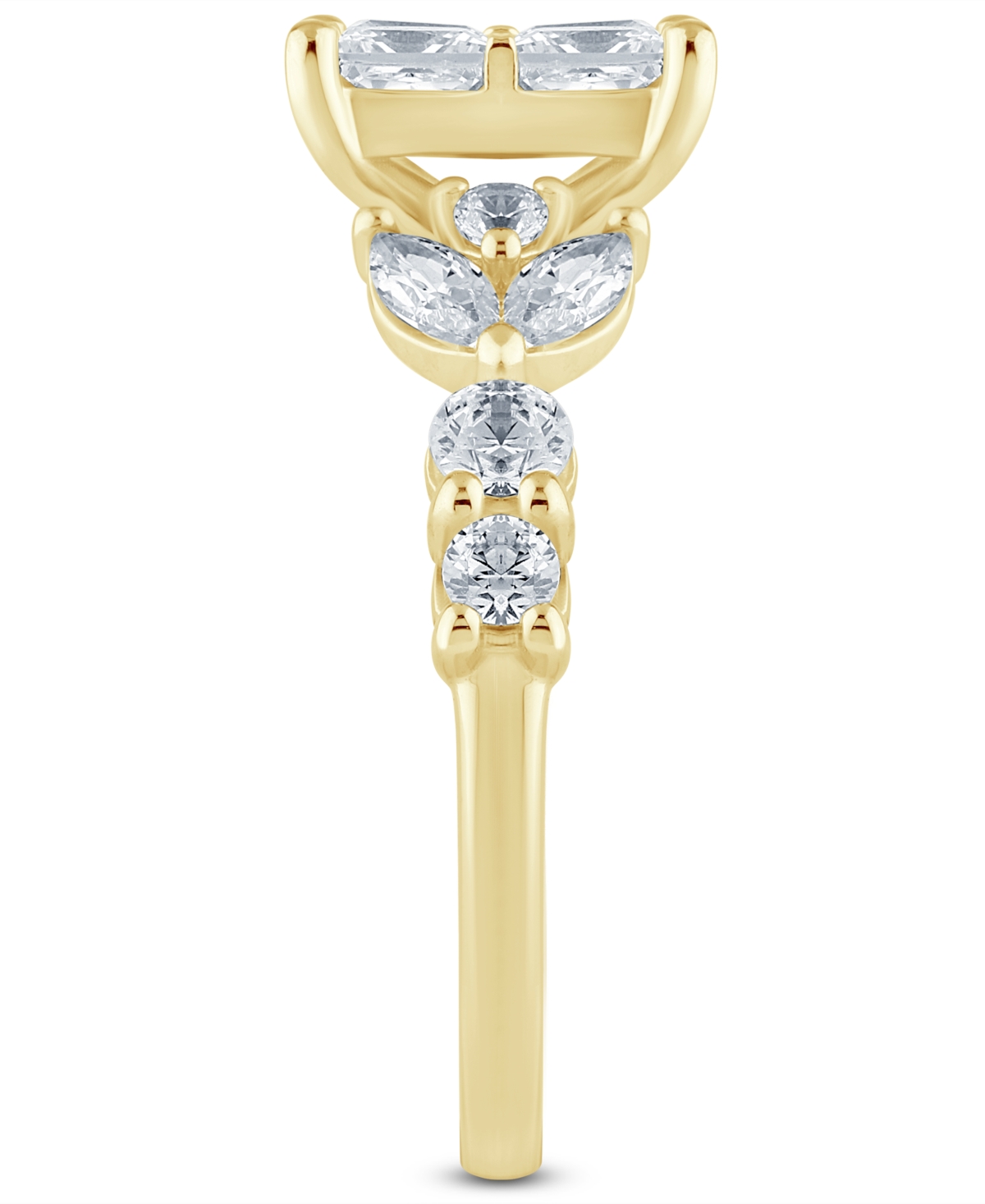 Macy's Diamond Engagement Ring (3 Ct. T.w.) In 14k Yellow Gold In Gold