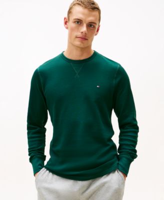 Men's Waffle-Knit Long-Sleeve Crewneck Thermal Top