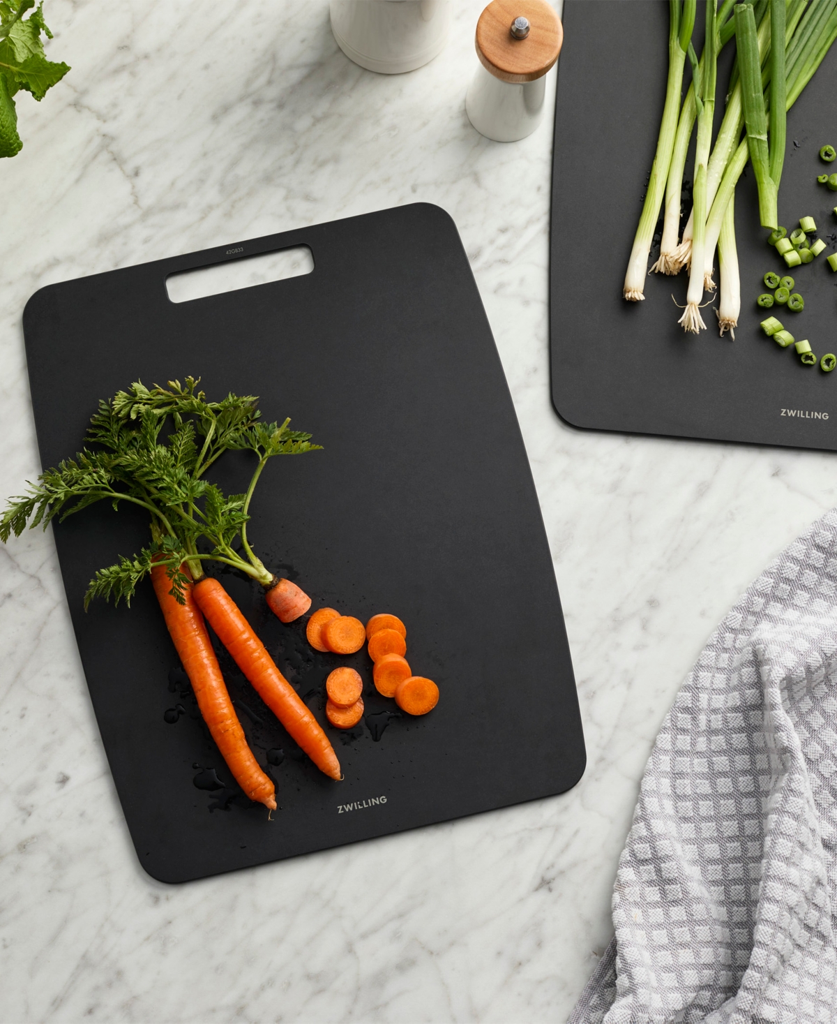 Zwilling Plant Fiber 14.5 X 11.25" Slate Cutting Board In Gray